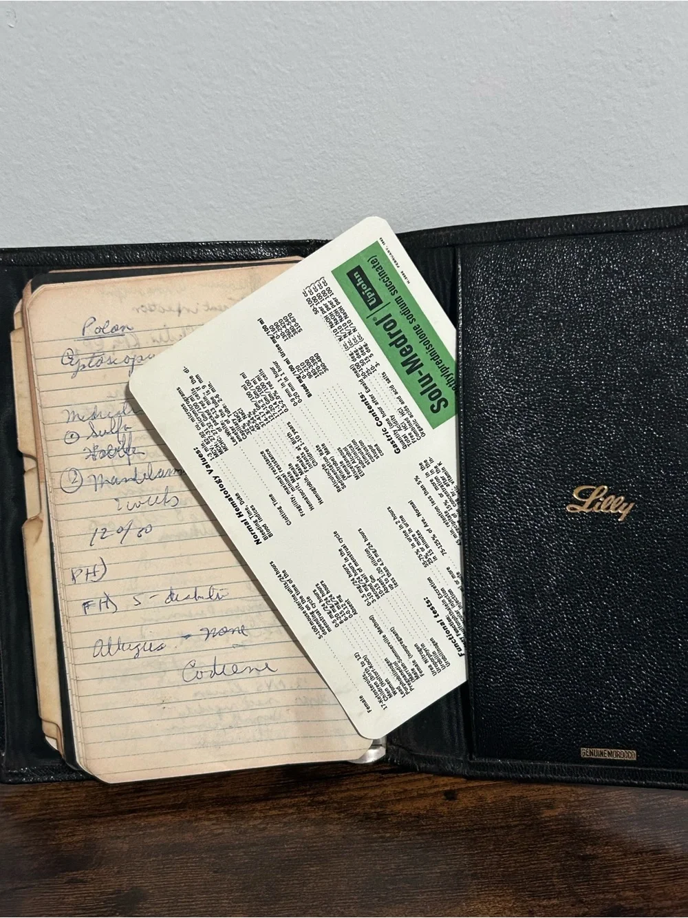1965 Vintage Medical School Student Notebook Med Notes 1960s Harold Kirkpatrick